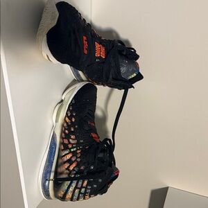 Nike Black and Orange Men's Sneakers
